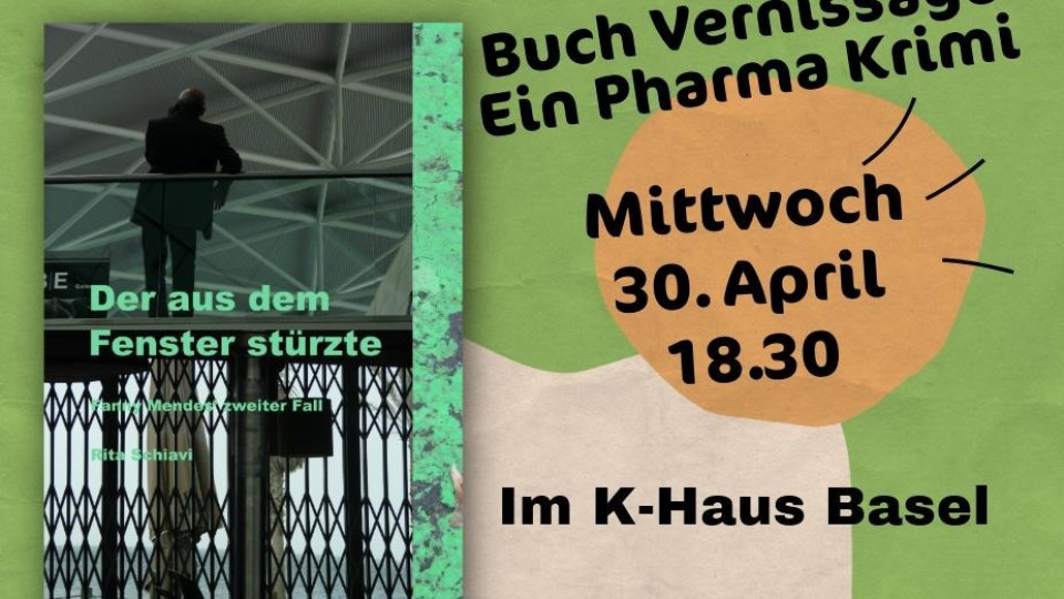 Buch-Vernissage 'Ein Pharma-Krimi' & Diskussion